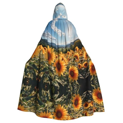 AKDODK Sonnenblumen-Umhang mit Kapuze, für Halloween, Cosplay, für Erwachsene, Herren, Damen, dunkler Party-Umhang AKDODK Sonnenblumen-Umhang mit Kapuze, für Halloween, Cosplay, für Erwachsene, Herren, Damen, dunkler Party-Umhang von AKDODK
