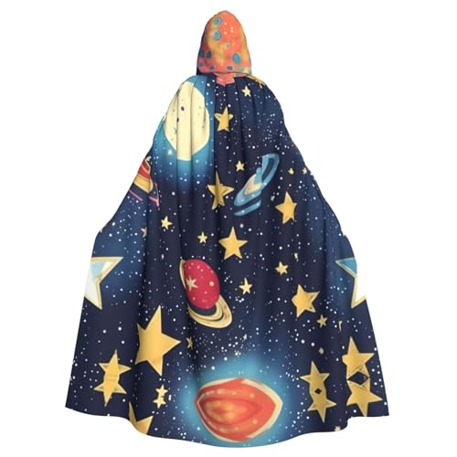 AKDODK Sternenhimmel-Universum, Weltraum-Druck, Kapuzenmantel, Umhang, Halloween, Cosplay, Kostüme, für Erwachsene, Herren, Damen, dunkler Party-Umhang AKDODK Sternenhimmel-Universum, Weltraum-Druck, Kapuzenmantel, Umhang, Halloween, Cosplay, Kostüme, für Erwachsene, Herren, Damen, dunkler Party-Umhang von AKDODK