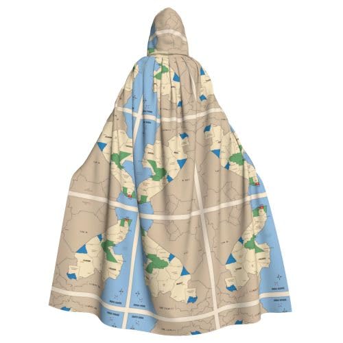 AKDODK Südsudan Ortskarte mit Kapuze, Umhang, Halloween, Cosplay, Kostüme für Erwachsene, Herren, Damen, dunkler Party-Umhang AKDODK Südsudan Ortskarte mit Kapuze, Umhang, Halloween, Cosplay, Kostüme für Erwachsene, Herren, Damen, dunkler Party-Umhang von AKDODK