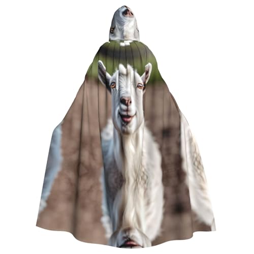AKDODK Süßer Goat03-Aufdruck, Kapuzenmantel, Umhang, Halloween, Cosplay, Kostüme für Erwachsene, Herren, Damen, dunkler Party-Umhang AKDODK Süßer Goat03-Aufdruck, Kapuzenmantel, Umhang, Halloween, Cosplay, Kostüme für Erwachsene, Herren, Damen, dunkler Party-Umhang von AKDODK
