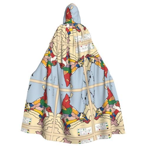AKDODK Sultanat von Delhi Territorium Karte Druck Kapuze Robe Umhang Halloween Cosplay Kostüme für Erwachsene Männer Frauen Dunkle Party Capes AKDODK Sultanat von Delhi Territorium Karte Druck Kapuze Robe Umhang Halloween Cosplay Kostüme für Erwachsene Männer Frauen Dunkle Party Capes von AKDODK