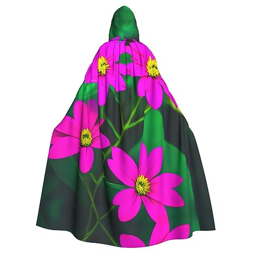 AKDODK Umhang mit Kapuze, Blumenblätter, lila, rote Blume, 1 Druck, Halloween, Cosplay, Kostüme, für Erwachsene, Herren, Damen, dunkler Party-Umhang AKDODK Umhang mit Kapuze, Blumenblätter, lila, rote Blume, 1 Druck, Halloween, Cosplay, Kostüme, für Erwachsene, Herren, Damen, dunkler Party-Umhang von AKDODK
