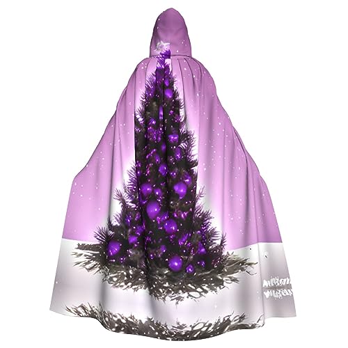 AKDODK Umhang mit Kapuze, violetter Baumdruck, Halloween, Cosplay, für Erwachsene, Herren, Damen, dunkler Party-Umhang AKDODK Umhang mit Kapuze, violetter Baumdruck, Halloween, Cosplay, für Erwachsene, Herren, Damen, dunkler Party-Umhang von AKDODK