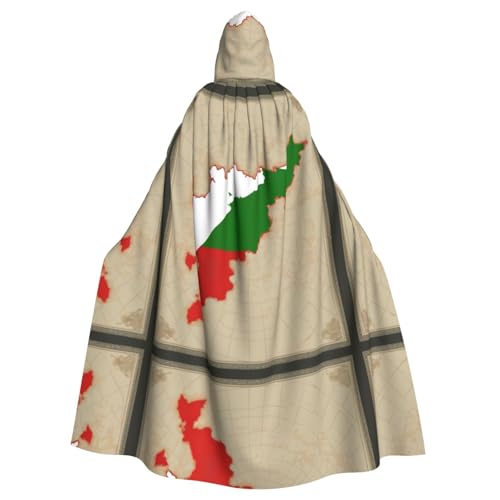 AKDODK Umhang mit Kapuze und Flagge der Tschetschenischen Republik, Map03, für Halloween, Cosplay, für Erwachsene, Herren, Damen, dunkler Party-Umhang AKDODK Umhang mit Kapuze und Flagge der Tschetschenischen Republik, Map03, für Halloween, Cosplay, für Erwachsene, Herren, Damen, dunkler Party-Umhang von AKDODK