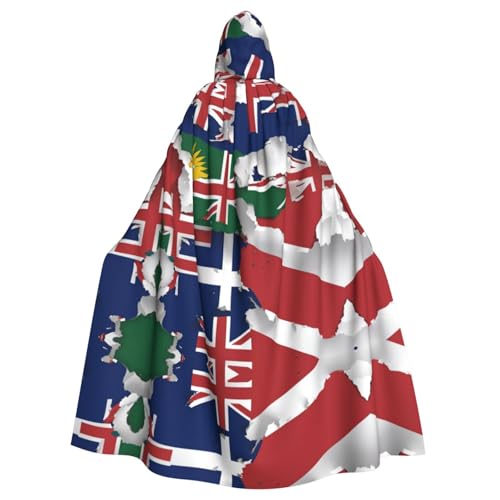AKDODK Umhang mit Kapuze und Flagge der Türken- und Caicosinseln, Map03, für Halloween, Cosplay, für Erwachsene, Herren, Damen, dunkler Party-Umhang AKDODK Umhang mit Kapuze und Flagge der Türken- und Caicosinseln, Map03, für Halloween, Cosplay, für Erwachsene, Herren, Damen, dunkler Party-Umhang von AKDODK