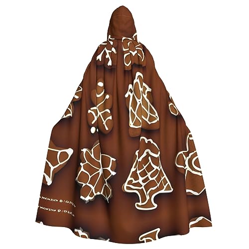 AKDODK Umhang mit Kapuze und Lebkuchenkeksen, Halloween, Cosplay, für Erwachsene, Herren, Damen, dunkler Party-Umhang AKDODK Umhang mit Kapuze und Lebkuchenkeksen, Halloween, Cosplay, für Erwachsene, Herren, Damen, dunkler Party-Umhang von AKDODK