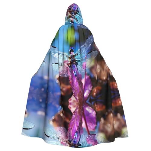 AKDODK Umhang mit Kapuze und Libellen-Druck, für Halloween, Cosplay, für Erwachsene, Herren, Damen, dunkler Party-Umhang AKDODK Umhang mit Kapuze und Libellen-Druck, für Halloween, Cosplay, für Erwachsene, Herren, Damen, dunkler Party-Umhang von AKDODK
