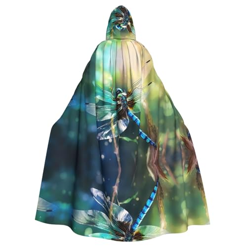 AKDODK Umhang mit Kapuze und Libellen-Motiv, für Halloween, Cosplay, für Erwachsene, Herren, Damen, dunkler Party-Umhang AKDODK Umhang mit Kapuze und Libellen-Motiv, für Halloween, Cosplay, für Erwachsene, Herren, Damen, dunkler Party-Umhang von AKDODK