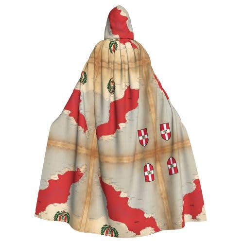AKDODK Umhang mit Kapuze und Peru-Flagge, bedruckt, Halloween, Cosplay, Kostüme für Erwachsene, Herren, Damen, dunkler Party-Umhang AKDODK Umhang mit Kapuze und Peru-Flagge, bedruckt, Halloween, Cosplay, Kostüme für Erwachsene, Herren, Damen, dunkler Party-Umhang von AKDODK