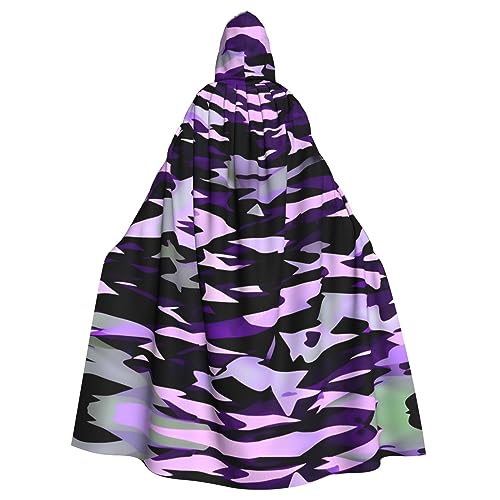 AKDODK Umhang mit Kapuze und amerikanischem Camouflage-Muster, für Halloween, Cosplay, für Erwachsene, Herren, Damen, dunkler Party-Umhang AKDODK Umhang mit Kapuze und amerikanischem Camouflage-Muster, für Halloween, Cosplay, für Erwachsene, Herren, Damen, dunkler Party-Umhang von AKDODK