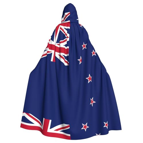 AKDODK Umhang mit Kapuze und neuseeländischer Flagge, Halloween, Cosplay, für Erwachsene, Herren, Damen, dunkler Party-Umhang AKDODK Umhang mit Kapuze und neuseeländischer Flagge, Halloween, Cosplay, für Erwachsene, Herren, Damen, dunkler Party-Umhang von AKDODK