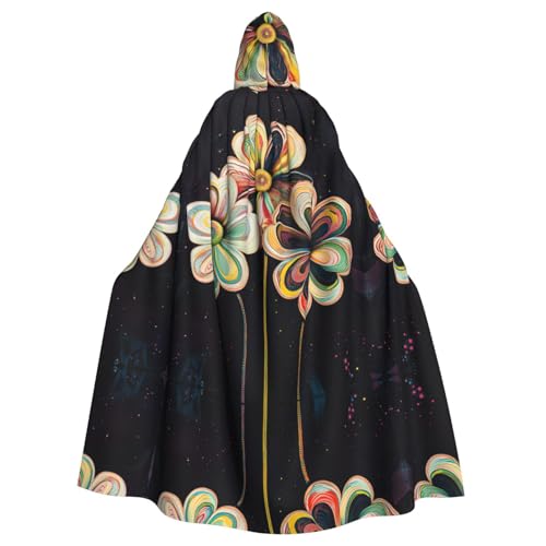 AKDODK Umhang mit drei Blumen und Kapuze, Halloween, Cosplay, für Erwachsene, Herren, Damen, dunkler Party-Umhang AKDODK Umhang mit drei Blumen und Kapuze, Halloween, Cosplay, für Erwachsene, Herren, Damen, dunkler Party-Umhang von AKDODK