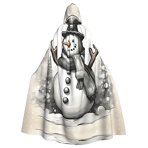 AKDODK Weihnachtlicher Schneemann-Umhang mit Kapuze, Umhang, Halloween, Cosplay, für Erwachsene, Herren, Damen, dunkler Party-Umhang AKDODK Weihnachtlicher Schneemann-Umhang mit Kapuze, Umhang, Halloween, Cosplay, für Erwachsene, Herren, Damen, dunkler Party-Umhang von AKDODK