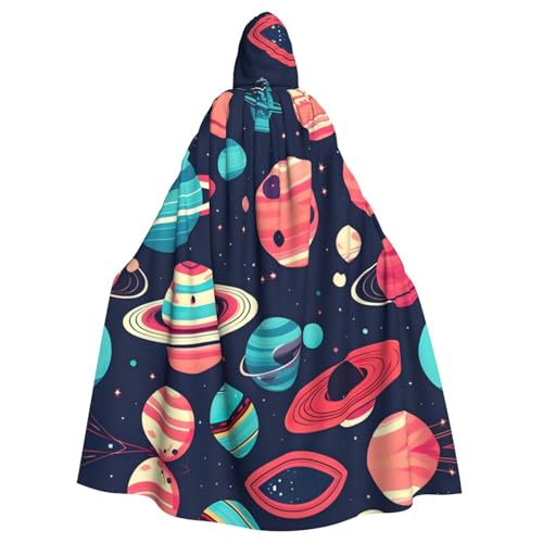 AKDODK Weltraumplaneten-Aufdruck, Kapuzenmantel, Umhang, Halloween, Cosplay, Kostüme für Erwachsene, Herren, Damen, dunkler Party-Umhang AKDODK Weltraumplaneten-Aufdruck, Kapuzenmantel, Umhang, Halloween, Cosplay, Kostüme für Erwachsene, Herren, Damen, dunkler Party-Umhang von AKDODK