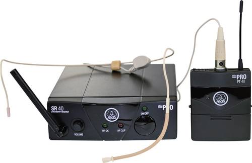 AKG WMS40 Mini Sport Set ISM 1 Headset Funkmikrofon-Set Übertragungsart (Details):Funk von AKG