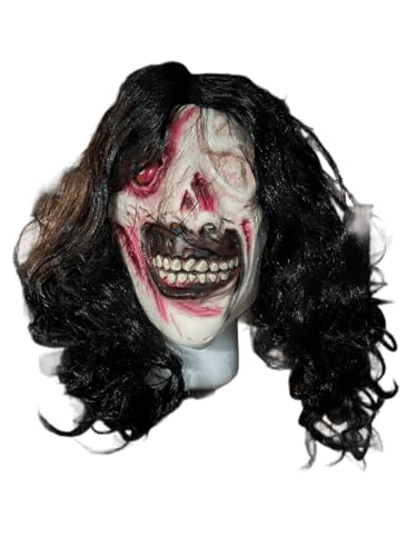 Akiba Art Victoria Heyes White Killer Horror Halloween Carnival Terri-fier Maske für Erwachsene (Victoria Heyes White) von AKIBA