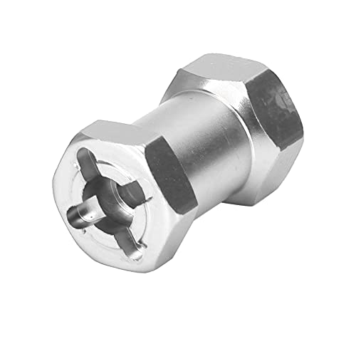 AKLOSIPY 4pcs Aluminiumlegierung Wheel Wheel Hub Hex -Antriebsadapter 20mm Verlängerungsstecker für /10 RC -Driftauto Truggy LKW Teile Mehrere Farben Erhältlich (Silver) von AKLOSIPY