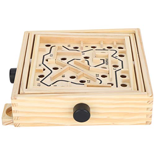 AKLOSIPY Das Hölzerne Labyrinthspiel Puzzle -Bildungsspielzeug für - Verbesserung der Feinmotorik und Konzentration mit Unterhaltsamen Herausforderungen von AKLOSIPY
