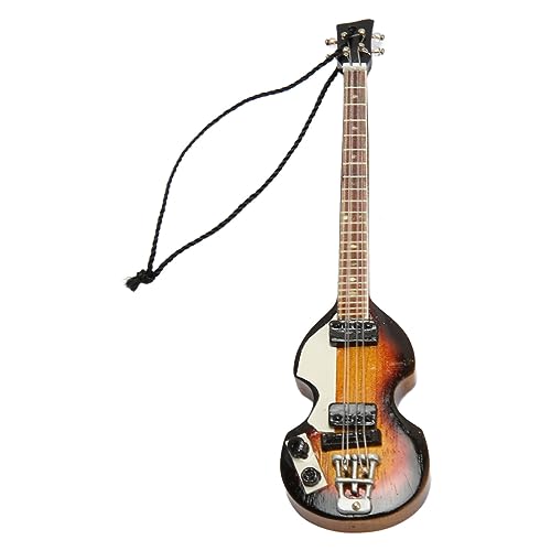 AKLOSIPY Miniatur -E -Gitarrenmodell Handgefertigte Holzdekoration für, Musikliebhaber (13) von AKLOSIPY