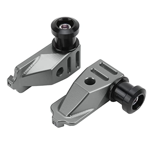 AKLOSIPY Motorrad-Hinterachse-Einstellungsblöcke für CB500X CBR500R 2013-2016, Aluminiumlegierung mit Elektropliertem Finish (Gray) von AKLOSIPY
