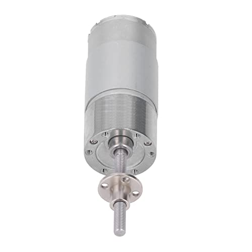 AKLOSIPY Selbstverriegelungs -DC -Zahnradmotor mit Flansch M6 Wellengewinde für Hochtorsionsanwendungen, DC12V 45 U/Min (12RPM) von AKLOSIPY