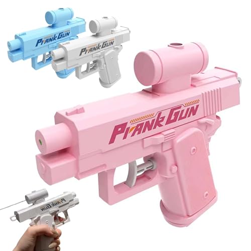 2025 New Prank Water Gun, Mini Water Guns Prank, Double-Sided Prank Squirt Gun Toys for Boys Girls Beaches, Swimming Pools (Pink) von AKMDAK