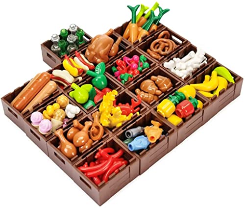 AKOGD Custom Essen Obst Set, DIY Kreative Baustein Spielzeug Kompatibel mit Minifiguren, Idea, City, Creator (#2) von AKOGD
