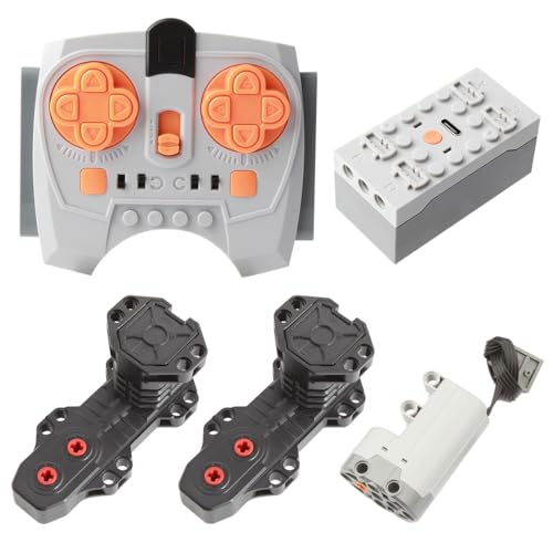 AKOGD Motor Power Functions Set, High Speed Elektrisch Motoren Set mit Servomotor, DIY Klemmbausteine Auto Bausteine Modification Zubehör von AKOGD