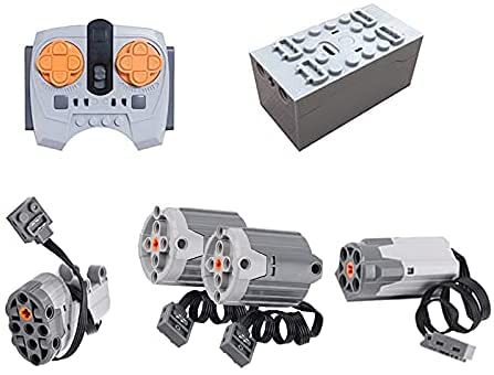 AKOGD Technik Power Functions Set mit Motor und Fernbedienung, 6 Teile Power Functions Set von AKOGD