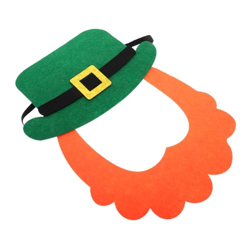 AKOOSY 1 Set Saint Patrick's Day Lustiger Hut Mit Zauberer Beard Und Green Top Hut Aufkleber Für St. Patricks Day Cosplay Outfits Party Liefert Requisiten AKOOSY 1 Set Saint Patrick's Day Lustiger Hut Mit Zauberer Beard Und Green Top Hut Aufkleber Für St. Patricks Day Cosplay Outfits Party Liefert Requisiten von AKOOSY