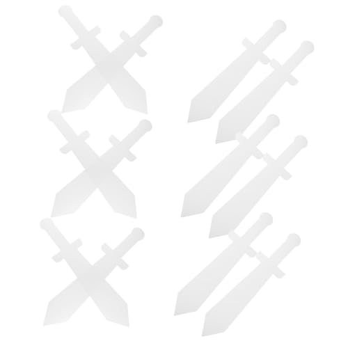 AKOOSY 12 Stück Teiliges DIY Piratenschwert für Bemalbare Leichte Spielzeugschwerter Geeignet für Wikinger und Ritterkostüme Kreative Bastelaktivität Piratenparty Zubehör für Mädchen und AKOOSY 12 Stück Teiliges DIY Piratenschwert für Bemalbare Leichte Spielzeugschwerter Geeignet für Wikinger und Ritterkostüme Kreative Bastelaktivität Piratenparty Zubehör für Mädchen und von AKOOSY