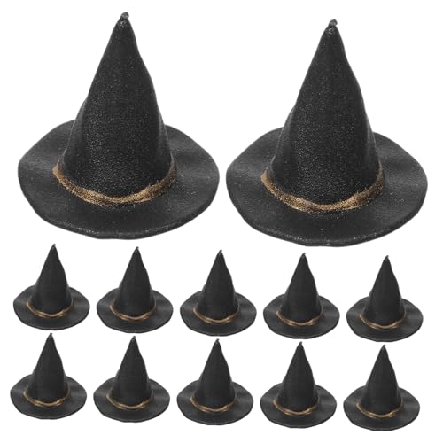 AKOOSY 12 Stück Teiliges Mini Hexenhut Halloween Dekoration Puppenhaus Zubehör DIY Basteln Kleine Schwarze Hexenhüte aus Langlebigem Material Detailreich und Modisch für Halloween AKOOSY 12 Stück Teiliges Mini Hexenhut Halloween Dekoration Puppenhaus Zubehör DIY Basteln Kleine Schwarze Hexenhüte aus Langlebigem Material Detailreich und Modisch für Halloween von AKOOSY