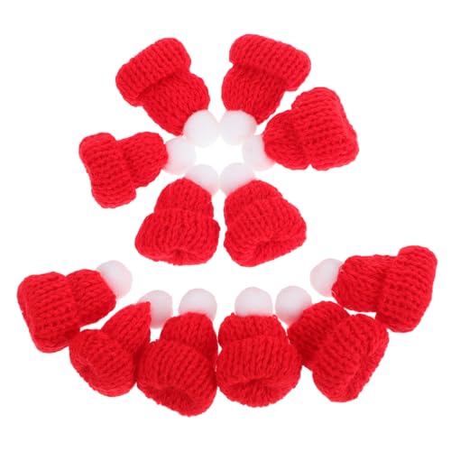 AKOOSY 12 Stück Teiliges Mini Weihnachtsmützen Strick DIY Bastelzubehör Rote Puppenhüte Weihnachtsdeko Kleidung Dekoration für Familie Party Fotos Weihnachten AKOOSY 12 Stück Teiliges Mini Weihnachtsmützen Strick DIY Bastelzubehör Rote Puppenhüte Weihnachtsdeko Kleidung Dekoration für Familie Party Fotos Weihnachten von AKOOSY