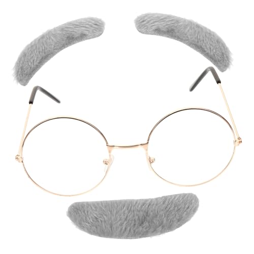 AKOOSY 1Satz Altes Mann Kostüm für Teilig mit Künstlichem Schnurrbart Augenbrauen Brille Schultag Halloween Cosplay Events AKOOSY 1Satz Altes Mann Kostüm für Teilig mit Künstlichem Schnurrbart Augenbrauen Brille Schultag Halloween Cosplay Events von AKOOSY