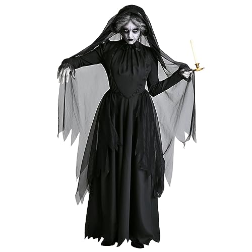 AKOOSY 1Satz Hexenkostüm für Halloween Langes Schwarzes mit Hut Kopfbedeckung Maskerade Kleidung für Erscheinung bei Kostümpartys Festlichkeiten AKOOSY 1Satz Hexenkostüm für Halloween Langes Schwarzes mit Hut Kopfbedeckung Maskerade Kleidung für Erscheinung bei Kostümpartys Festlichkeiten von AKOOSY