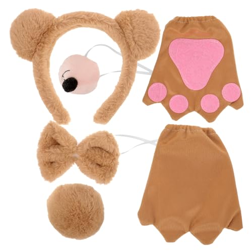 AKOOSY 1Satz Kostümset Teiliges mit Handschuhen Fake Nase für Partys Karneval Niedliches Stirnband Warm Gemütlich AKOOSY 1Satz Kostümset Teiliges mit Handschuhen Fake Nase für Partys Karneval Niedliches Stirnband Warm Gemütlich von AKOOSY