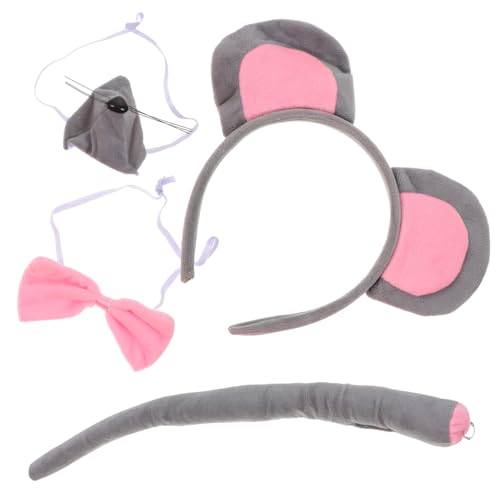 AKOOSY 1Satz Mauskostüm Accessoire für Jungen Teiliges Flauschiges Kostüm mit Ohrenspangen Schleife Halloween Karneval Kindergeburtstagsfeiern AKOOSY 1Satz Mauskostüm Accessoire für Jungen Teiliges Flauschiges Kostüm mit Ohrenspangen Schleife Halloween Karneval Kindergeburtstagsfeiern von AKOOSY