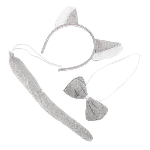 AKOOSY 1Satz Tierkostüm für Wolf Stirnband Fliege für Karneval Geburtstagsfeiern Fotoshootings Adorable Tierdesign für Kreative Auftritte Rollenspiele AKOOSY 1Satz Tierkostüm für Wolf Stirnband Fliege für Karneval Geburtstagsfeiern Fotoshootings Adorable Tierdesign für Kreative Auftritte Rollenspiele von AKOOSY