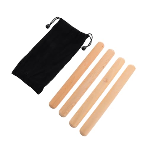 AKOOSY 2 Paare Rhythmus-Sticks für Anfänger Kind lehrreich Shaker Tamburine Rhythmusstock natürlicher Hartholzstab Musik lummi Sticks Lummi-Stick Rhythmusstöcke mit Tragetasche AKOOSY 2 Paare Rhythmus-Sticks für Anfänger Kind lehrreich Shaker Tamburine Rhythmusstock natürlicher Hartholzstab Musik lummi Sticks Lummi-Stick Rhythmusstöcke mit Tragetasche von AKOOSY