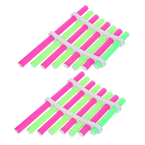 AKOOSY 2 Sätze Panflöte Bausatz DIY Wissenschaftsspielzeug für Handliches Musikinstrument Bastelset Kreativität und Motorischen Fähigkeiten von AKOOSY