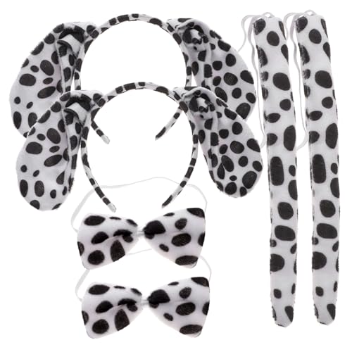 AKOOSY 2 Sätze Tierohren Set für Teiliges Kostüm mit Fliege und für Cosplay für Partys und Aufführungen Weichem Material für Jungen und Mädchen AKOOSY 2 Sätze Tierohren Set für Teiliges Kostüm mit Fliege und für Cosplay für Partys und Aufführungen Weichem Material für Jungen und Mädchen von AKOOSY
