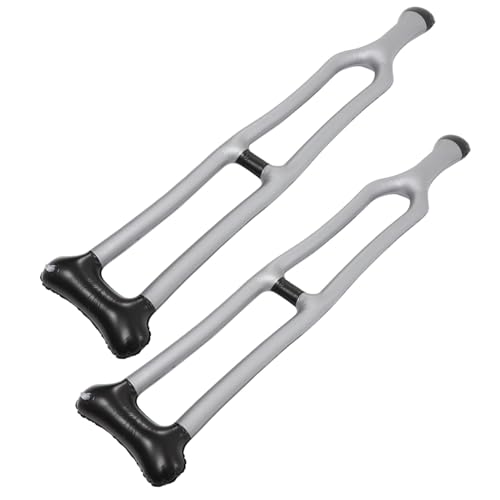 AKOOSY 2 Stück Aufblasbare Gehstöcke PVC Realistische Aufblasbare Gehhilfen Lustiges Kostümzubehör Halloween Cosplay Party Requisiten und Wiederverwendbar von AKOOSY