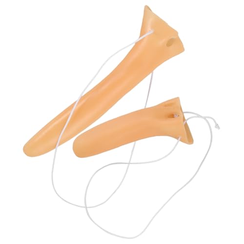 AKOOSY 2 Stück Halloween Cosplay Langnasen Deko Nase aus Robustem Material Lustiges Partyaccessoire für Kostüm und Bühnenauftritte Geeignet für Fasching Karneval und Motto Partys von AKOOSY