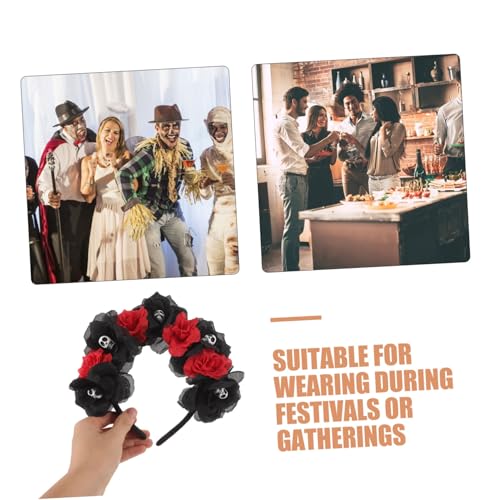 AKOOSY 2 Stück Halloween Dekoration Totenkopf Haarband Steampunk Spitzen Knochen Stirnbänder Für Halloween Haarschmuck Totenkopf Schmuck Für Mädchen AKOOSY 2 Stück Halloween Dekoration Totenkopf Haarband Steampunk Spitzen Knochen Stirnbänder Für Halloween Haarschmuck Totenkopf Schmuck Für Mädchen von AKOOSY