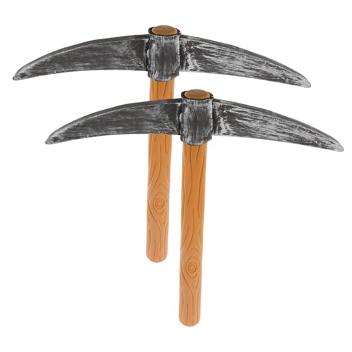 AKOOSY 2 Stück Leichtes Teiliges Zwergkostüm Spitzhacke Bühnenrequisite aus Kunststoff und Langlebig und Handlich für Karneval Party und Dekoration AKOOSY 2 Stück Leichtes Teiliges Zwergkostüm Spitzhacke Bühnenrequisite aus Kunststoff und Langlebig und Handlich für Karneval Party und Dekoration von AKOOSY