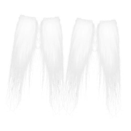 AKOOSY 2 Stück Teiliges Weihnachtsmann Augenbrauen Weiß Langlebige Fasching Party Requisiten Unisex Kostüm Zubehör für Karneval und Weihnachtsfeier von AKOOSY