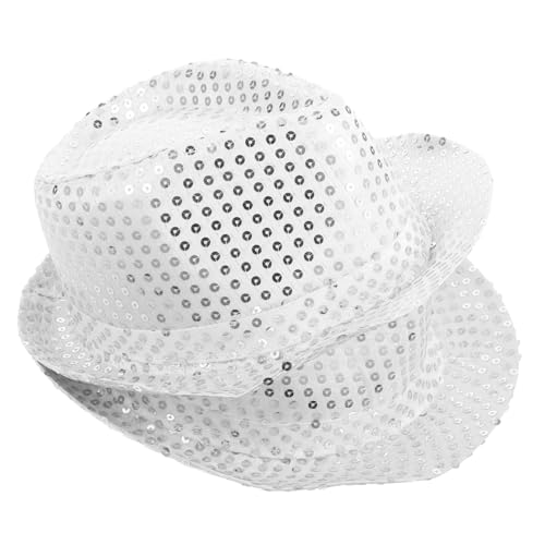 AKOOSY 2 Stücke Pailletten Jazz Hüte Silber Kostüm Partyhut Unisex für Erwachsene Glänzende Performance Accessoires für Karneval Halloween Steampunk und Bühnenauftritte AKOOSY 2 Stücke Pailletten Jazz Hüte Silber Kostüm Partyhut Unisex für Erwachsene Glänzende Performance Accessoires für Karneval Halloween Steampunk und Bühnenauftritte von AKOOSY