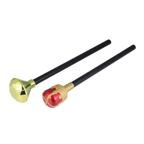 AKOOSY 2 Stücke Teiliges Halloween König und Königin Handstäbe aus Kunststoff Langlebig und Wiederverwendbar Geeignet für Erwachsene Teens und Ältere für Cosplay Bühnenauftritte und AKOOSY 2 Stücke Teiliges Halloween König und Königin Handstäbe aus Kunststoff Langlebig und Wiederverwendbar Geeignet für Erwachsene Teens und Ältere für Cosplay Bühnenauftritte und von AKOOSY