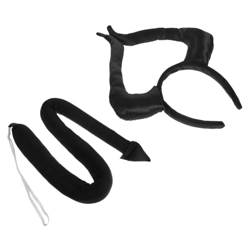 AKOOSY 2-teiliges Dämonenhorn-stirnband- Und -set Für Halloween, Cosplay Und Partys. Langlebig Und Leicht Zu Tragen. Geeignet Für Erwachsene Und Einzigartiges Design. von AKOOSY