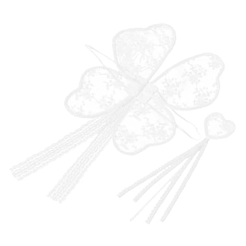AKOOSY 2-teiliges Set Mit Feenflügeln Und Zauberstab Für Kleinkinder Mit Spitzenstickerei Für Verkleidungen Und Feenpartys. Schmetterlingsflügel Und Schöner Zauberstab Für Kleine Mädchen AKOOSY 2-teiliges Set Mit Feenflügeln Und Zauberstab Für Kleinkinder Mit Spitzenstickerei Für Verkleidungen Und Feenpartys. Schmetterlingsflügel Und Schöner Zauberstab Für Kleine Mädchen von AKOOSY